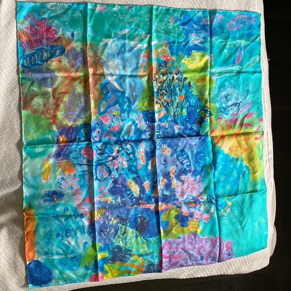 100% silk scarf - Picture 3 of 5